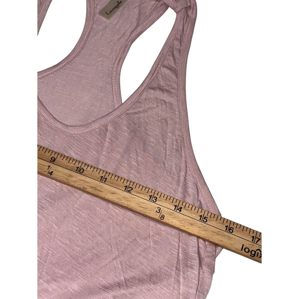 Loveappella Pinkblush Womens Maternity Racerback Tank Top Pink Rayon XS - Picture 7 of 7